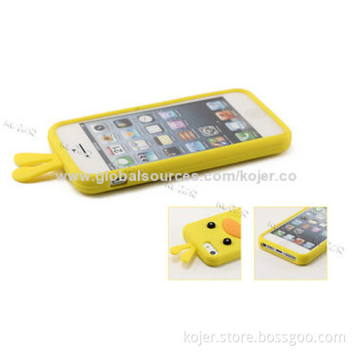 Hot Silicone Mobile Phone Cover for iPhone 5S, OEM Orders Welcomed